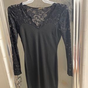 Black cocktail dress